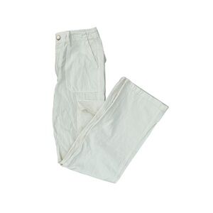 White Cargo Pants - Zara